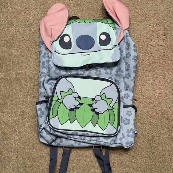Disney Skirt Stitch Loungefly Large Backpack Bag Collection Lilo Blue Luau Hula main image 5